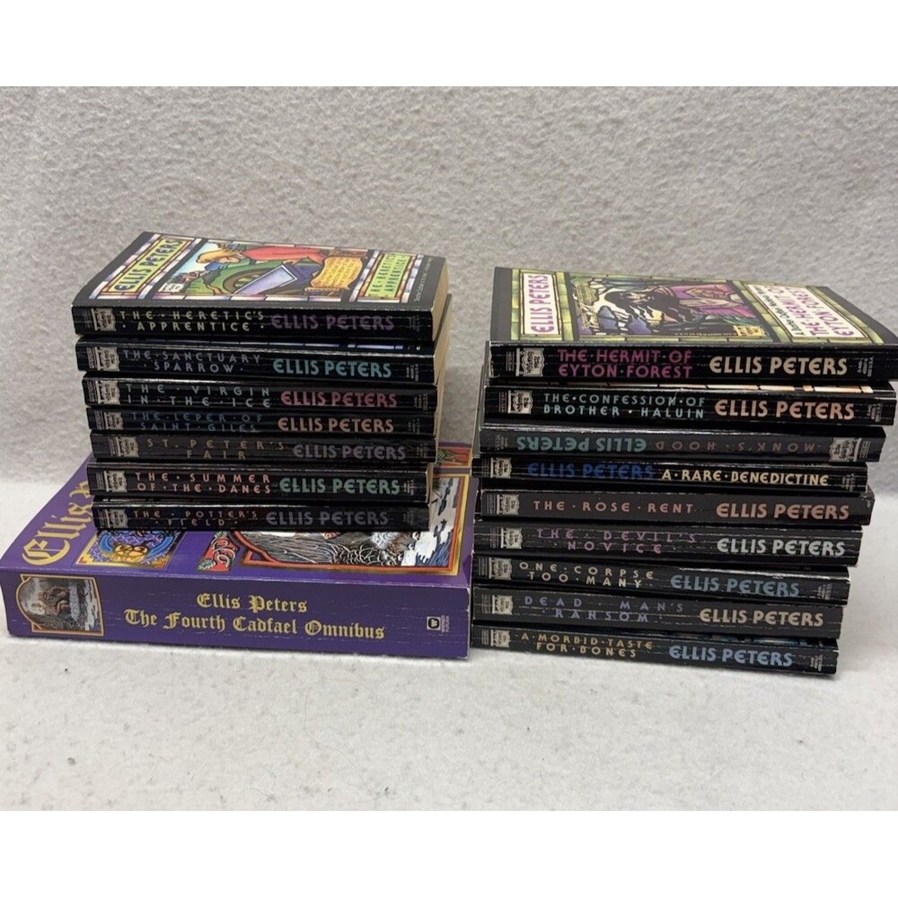 Set of 17 vintage Brother Cadfael Mystery paperbacks Ellis Peters